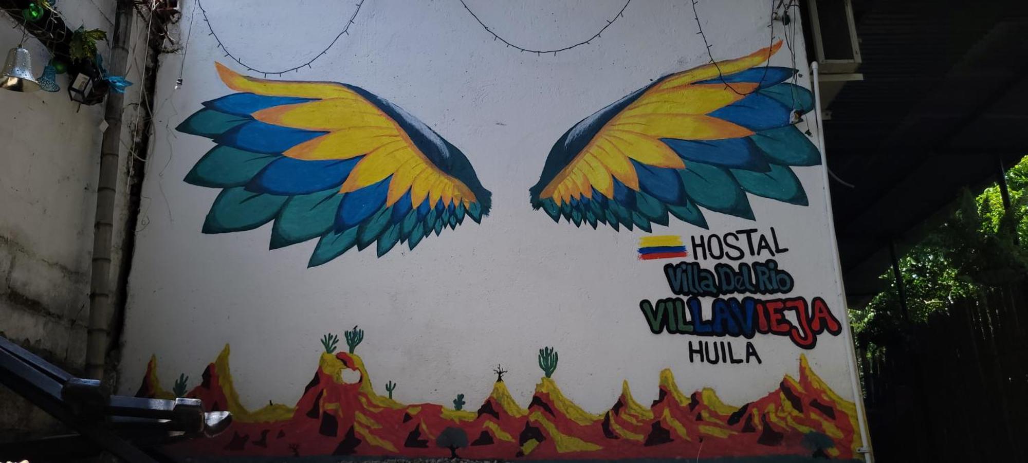 Hostal Villa Del Rio Las Brisas Villavieja Buitenkant foto